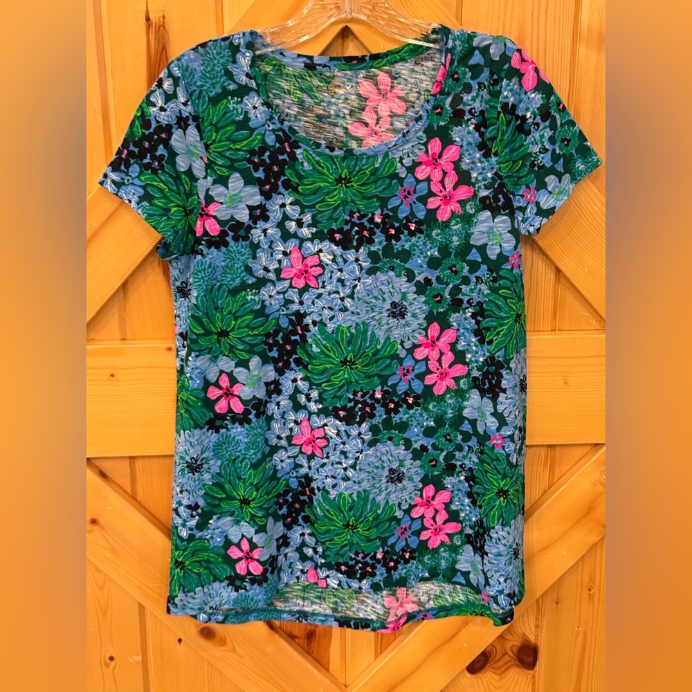 NWT Lilly Pulitzer Etta Scoop-Neck in Multi-Color, Soirée All Day, Sz S